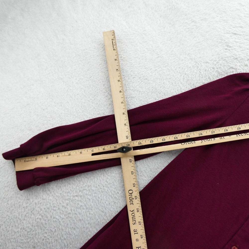 Schrader Sport Dress Womens Size 2 Petite Burgundy Vintage Wool Blend Pockets‎ - Picture 8 of 10